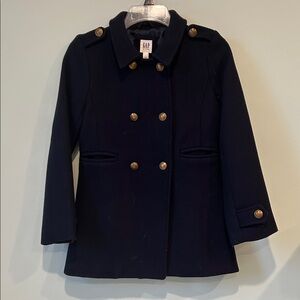 GAP Kids Navy Wool Blend Pea Coat, Kids Size L, Formal Coat, Excellent Condition